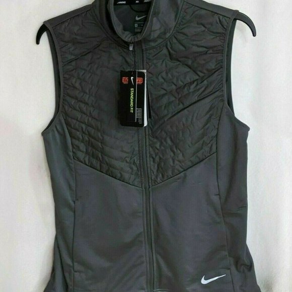 NWT $90 NIKE Women XS THERMORE Essential Filled Running Vest Jacket WARM LAYER - Picture 6 of 12